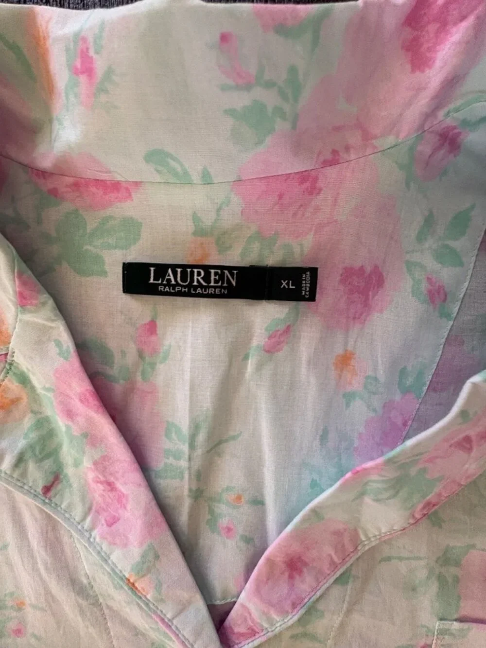 Ralph Lauren Women's Summer Floral Pajama Set 100% Cotton Brand New With Tags XL - Picture 5 of 7